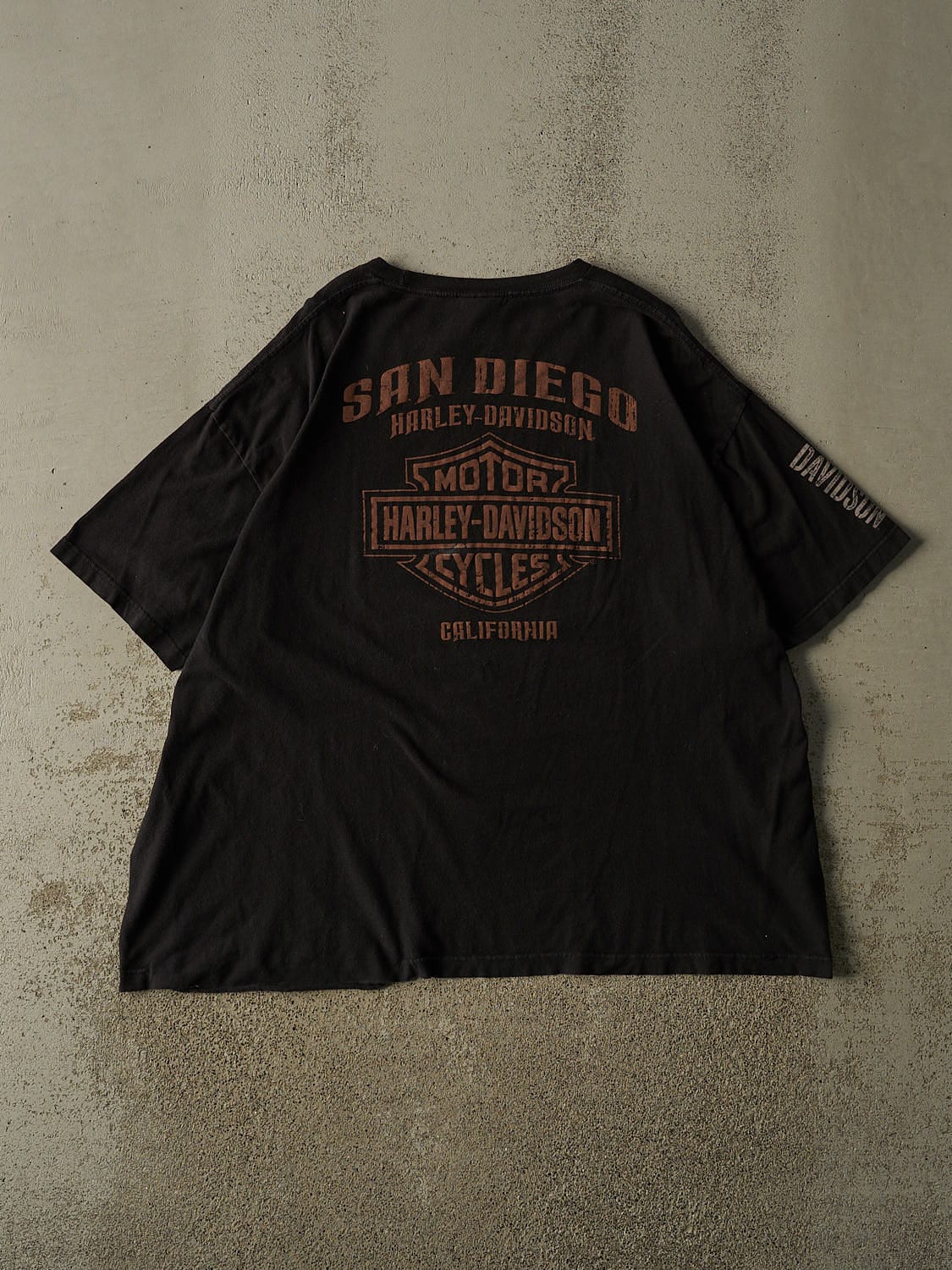 Vintage Y2K Black Harley Davidson San Diego California Tee (XL)