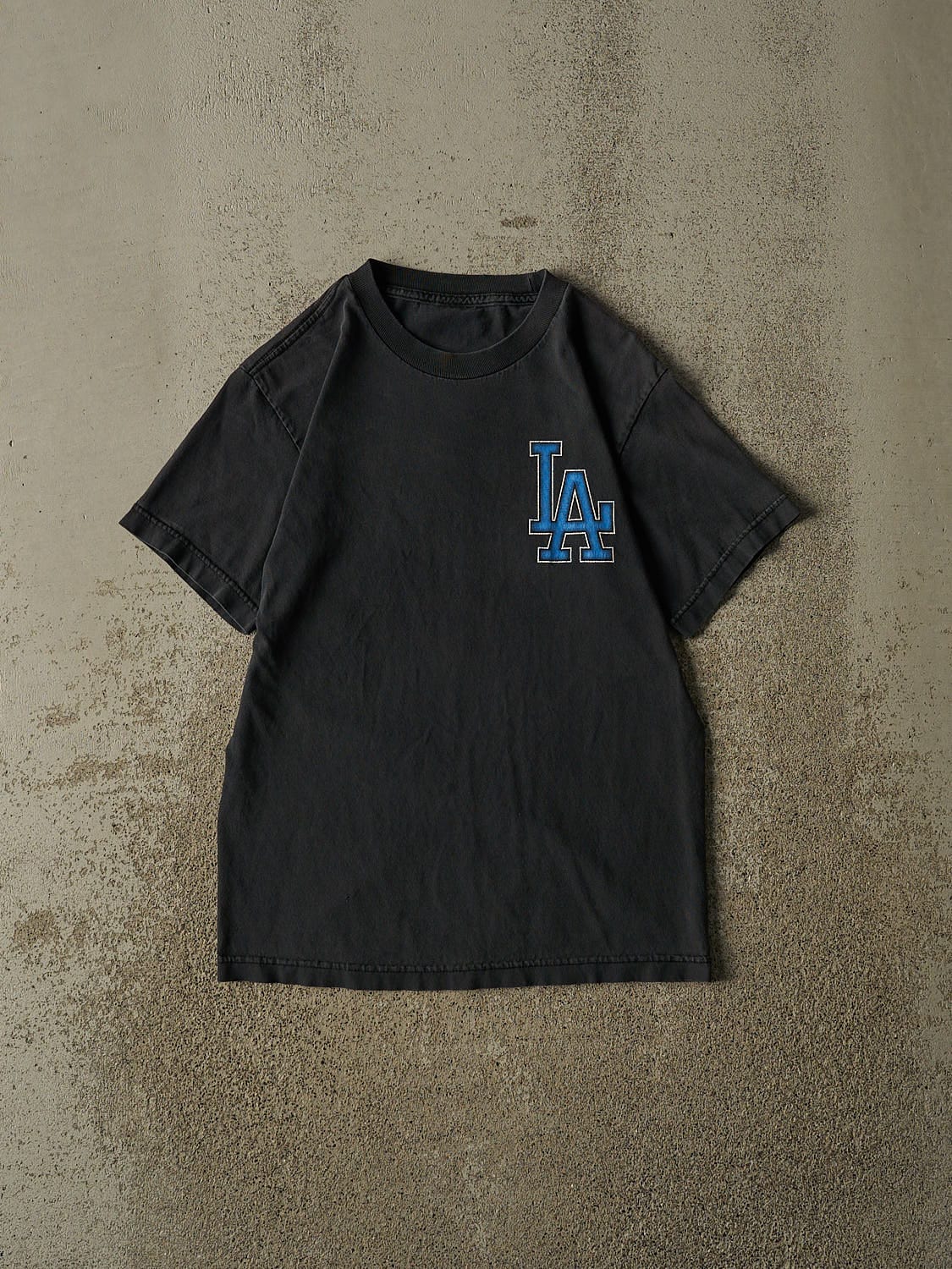 Vintage 90s Faded Black Los Angeles Dodgers Tee (XS/S)