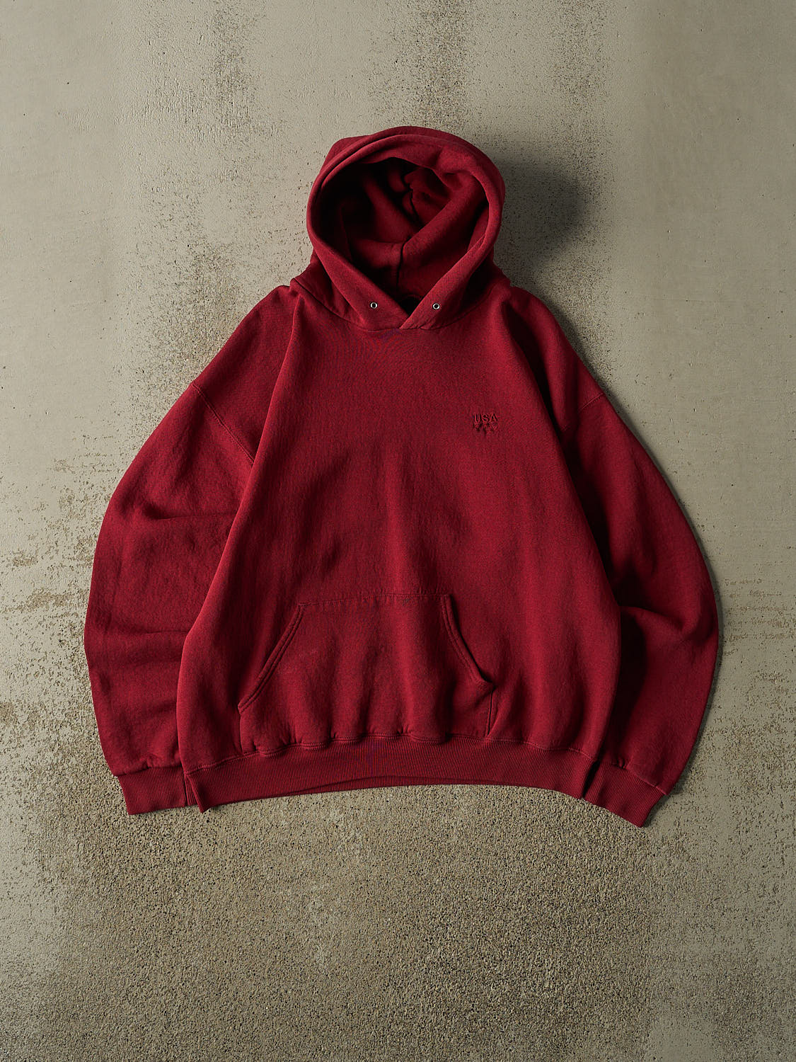 Vintage 90s Burgundy Olympic USA Embroidered Hoodie (S/M)