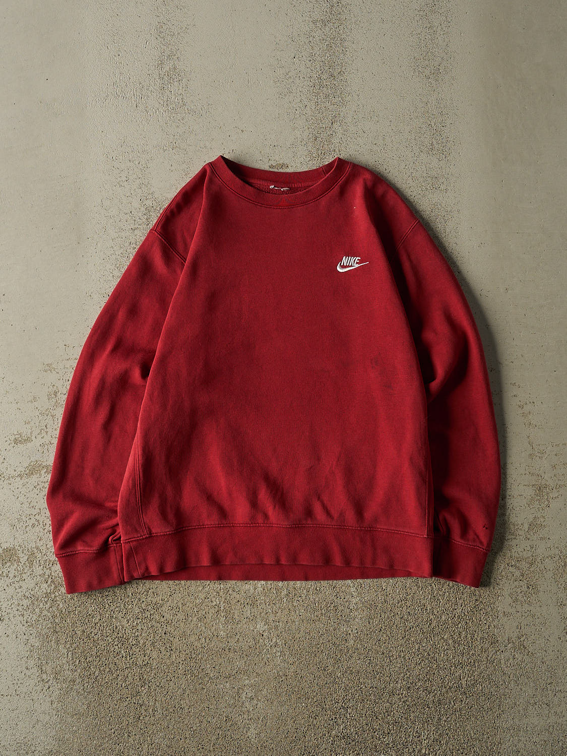 Vintage Y2K Red Nike Embroidered Crewneck (S/M)