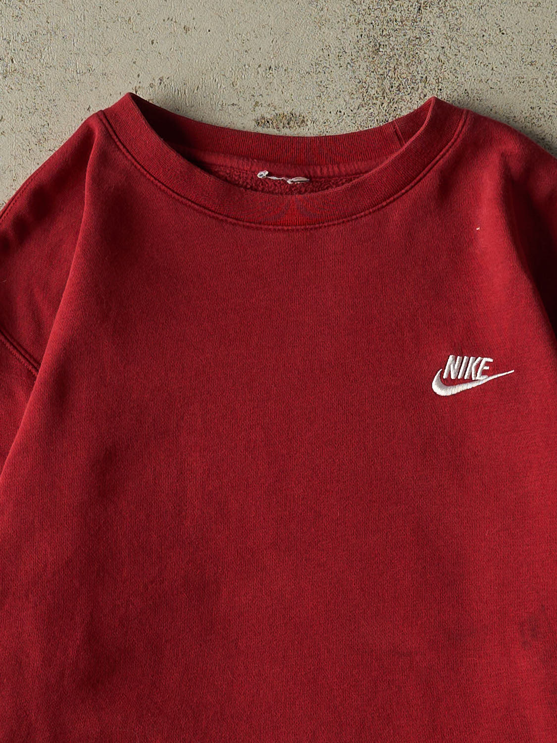 Vintage Y2K Red Nike Embroidered Crewneck (S/M)