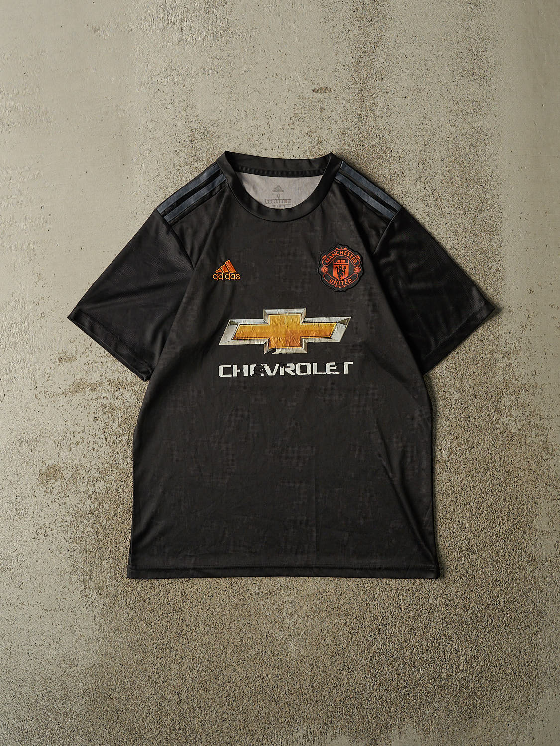 Vintage Y2K Black Manchester United Soccer Jersey (S/M)