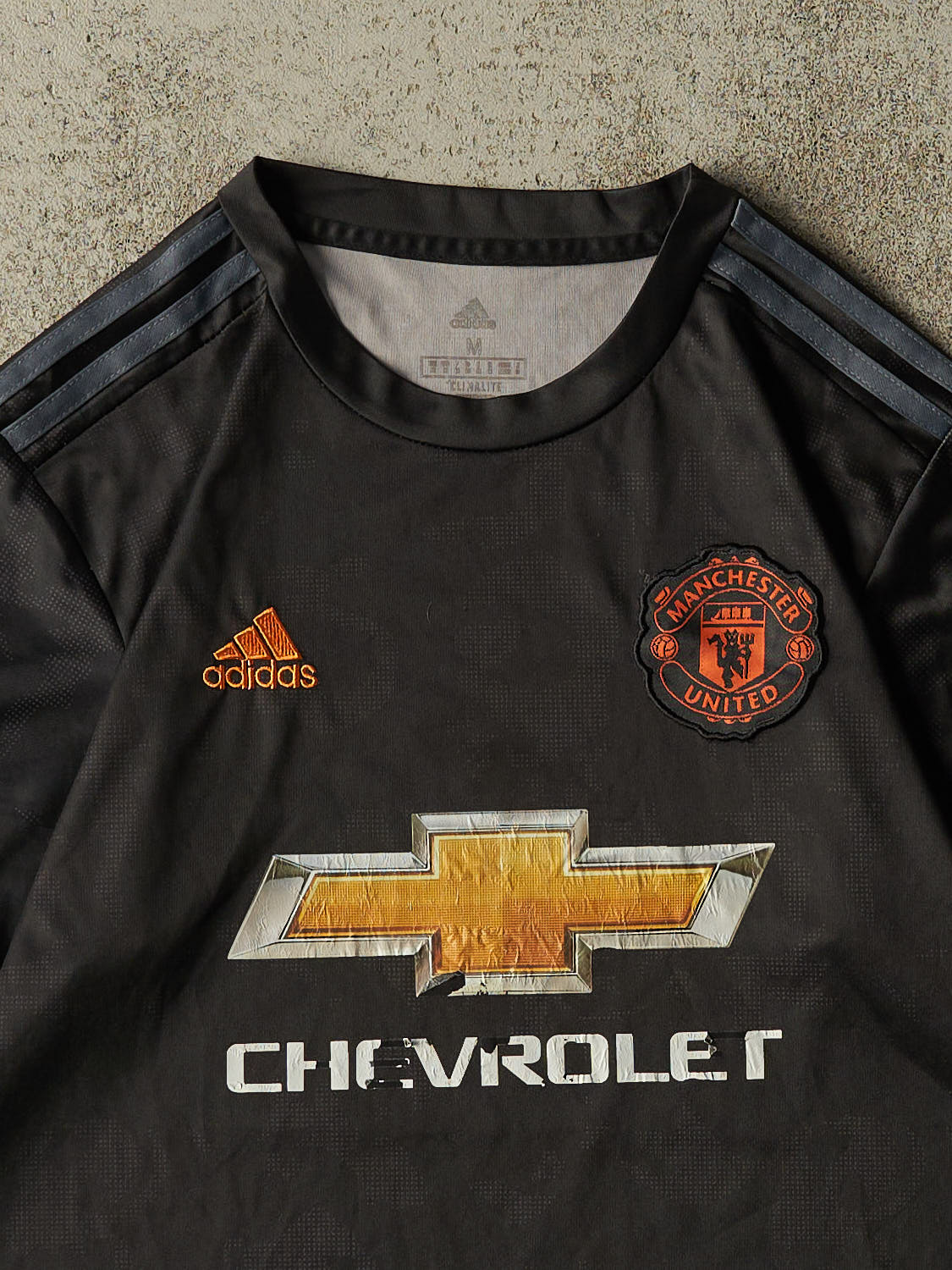 Vintage Y2K Black Manchester United Soccer Jersey (S/M)
