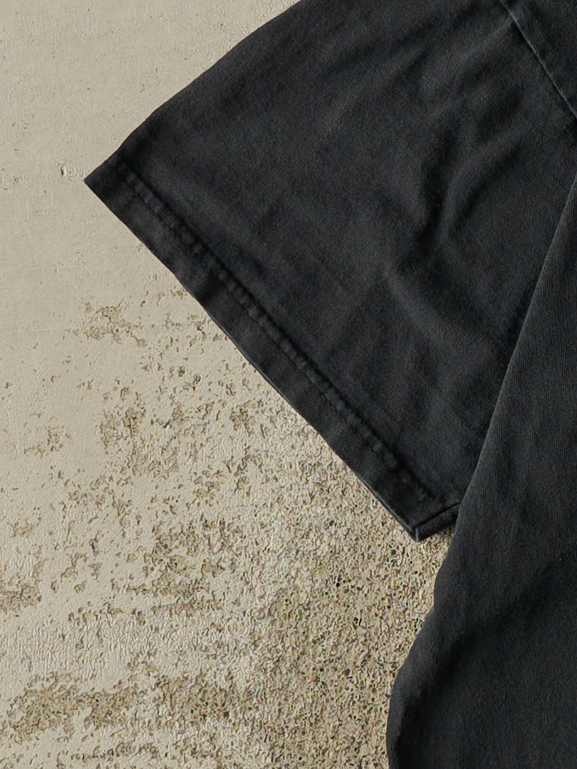 Vintage 90s Faded Black Nike Embroidered V-Neck Tee (M/L)