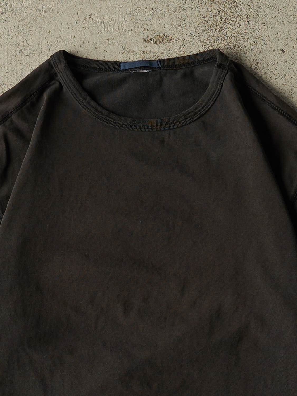 Vintage Y2K Faded Black Blank Tee (M)