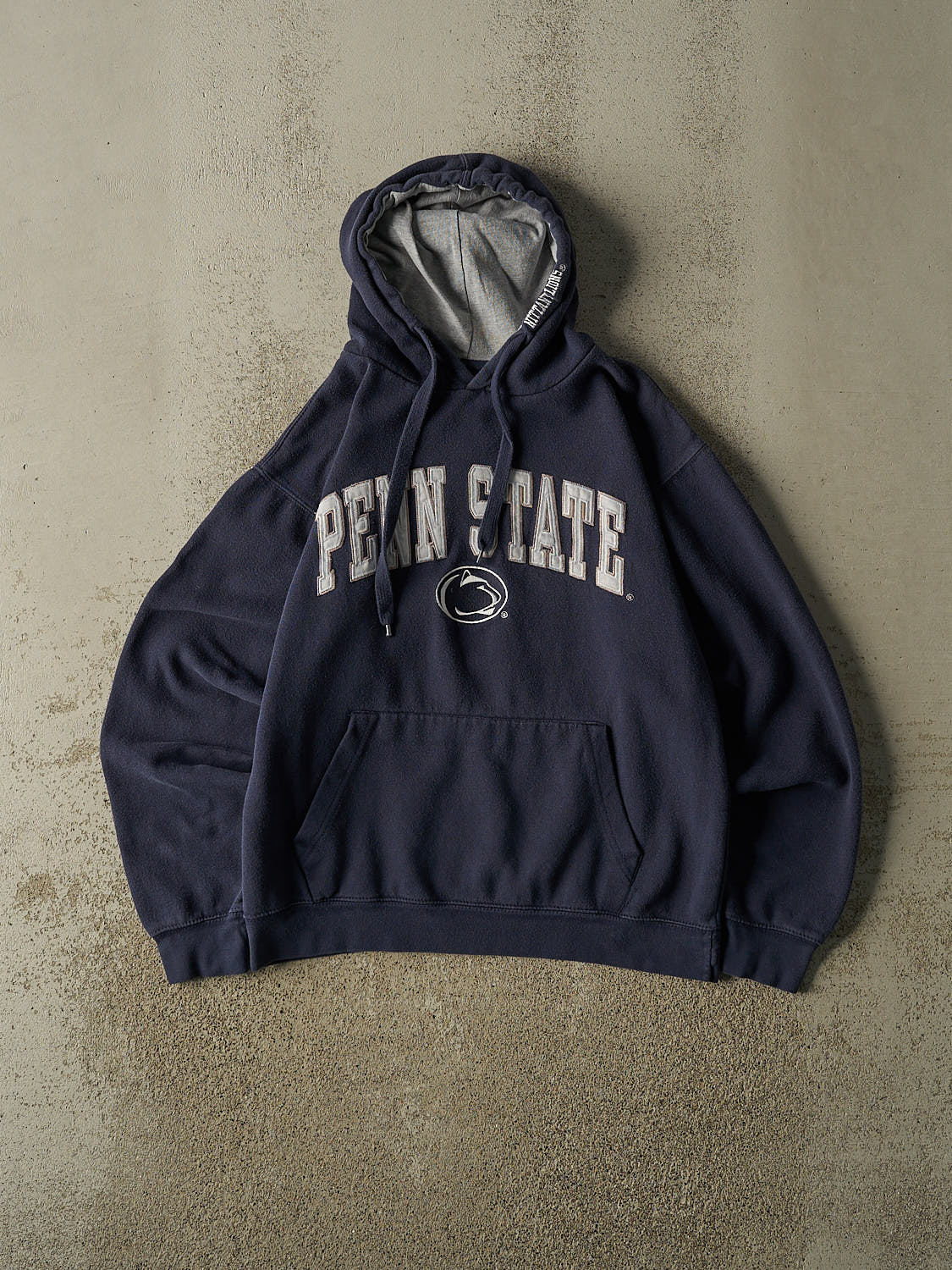 Vintage Y2K Navy Blue Penn State University Embroidered Hoodie (XS/S)