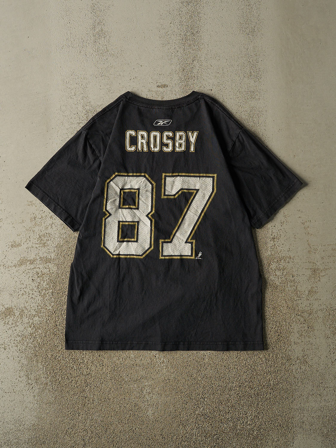 Vintage Y2K Black Pittsburgh Penguins #87 Crosby Tee (M/L)