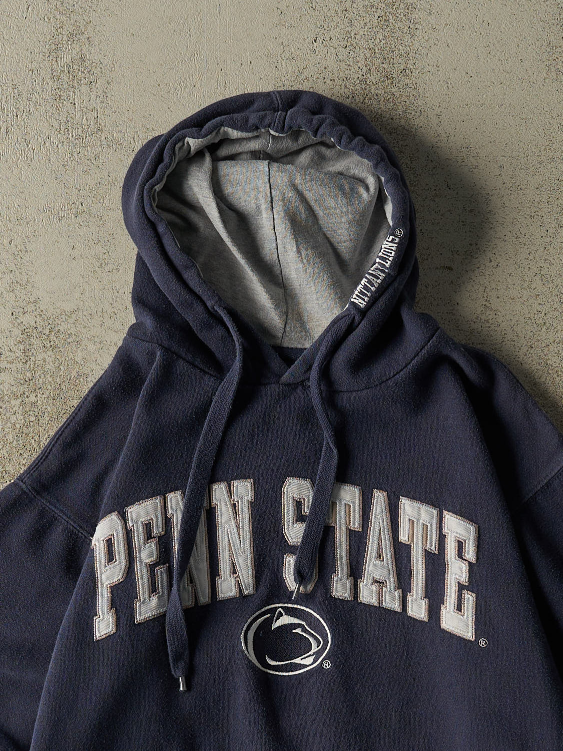 Vintage Y2K Navy Blue Penn State University Embroidered Hoodie (XS/S)