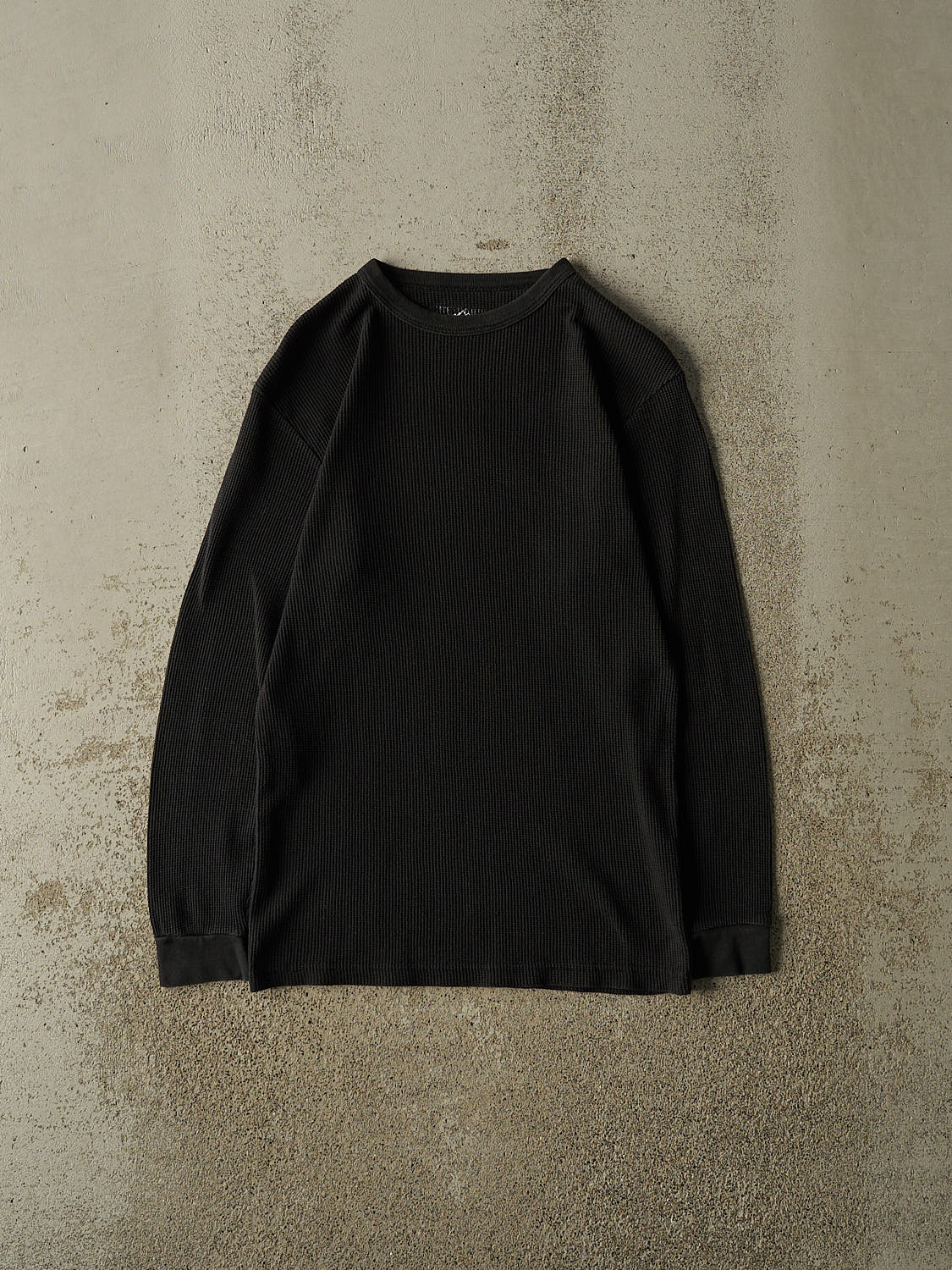 Vintage Y2K Black Thermal Long Sleeve (S)