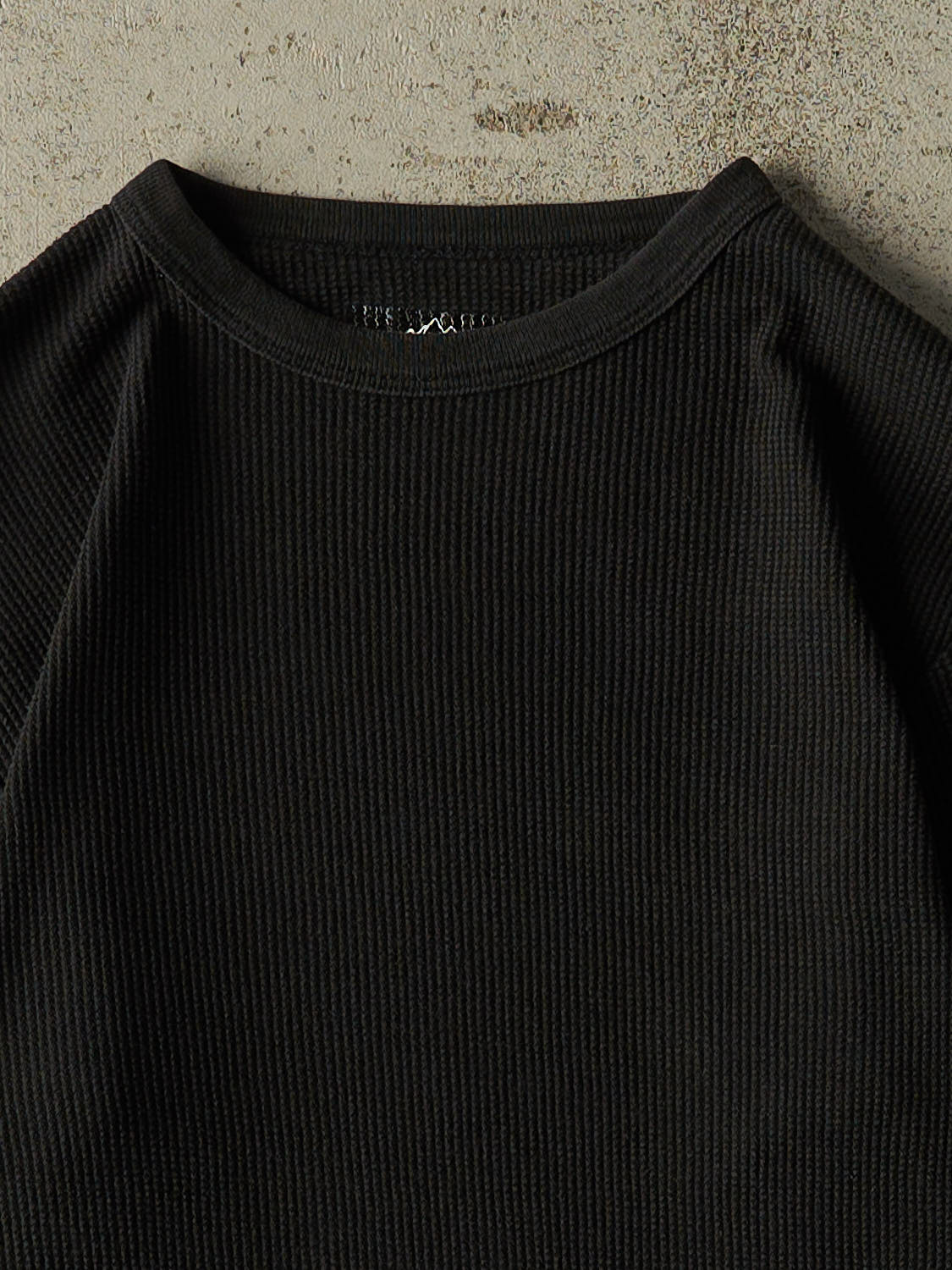 Vintage Y2K Black Thermal Long Sleeve (S)