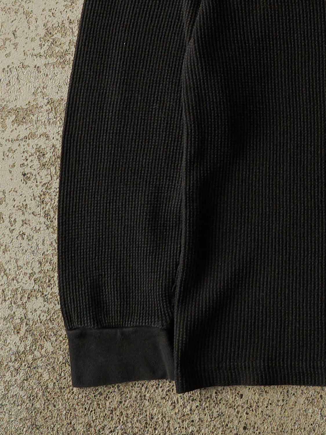 Vintage Y2K Black Thermal Long Sleeve (S)