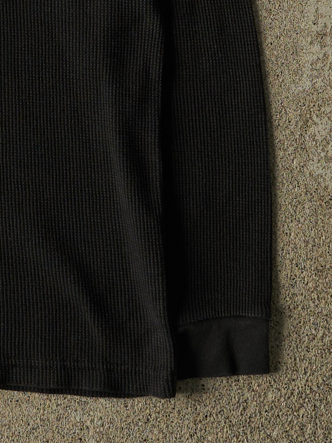 Vintage Y2K Black Thermal Long Sleeve (S)