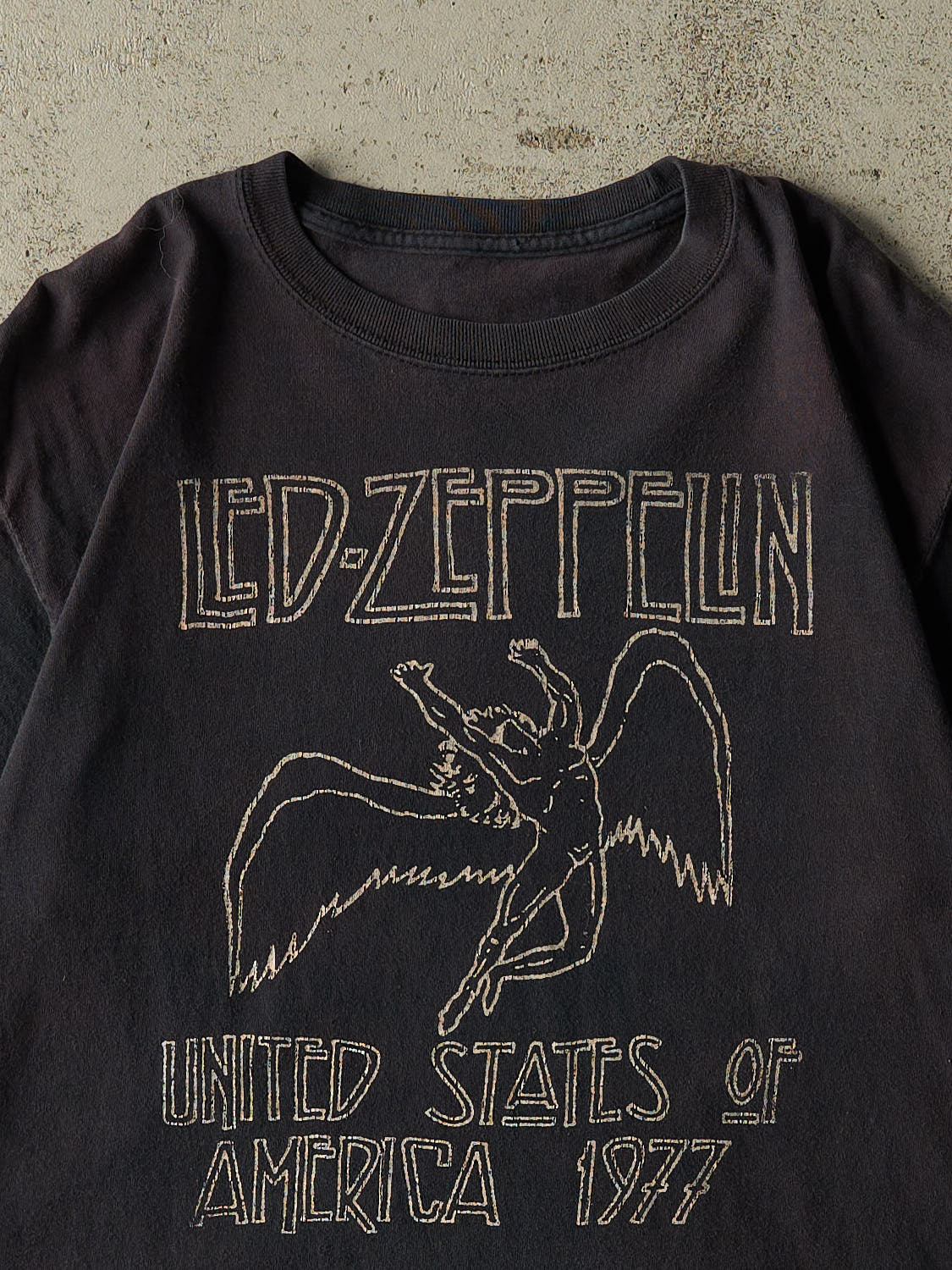 Vintage Y2K Faded Black Led Zeppelin Tee (L)