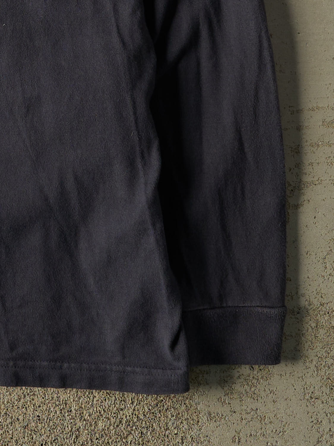 Vintage Y2K Navy Blue Old Navy Quarter Button Rugby Long Sleeve (XXL)