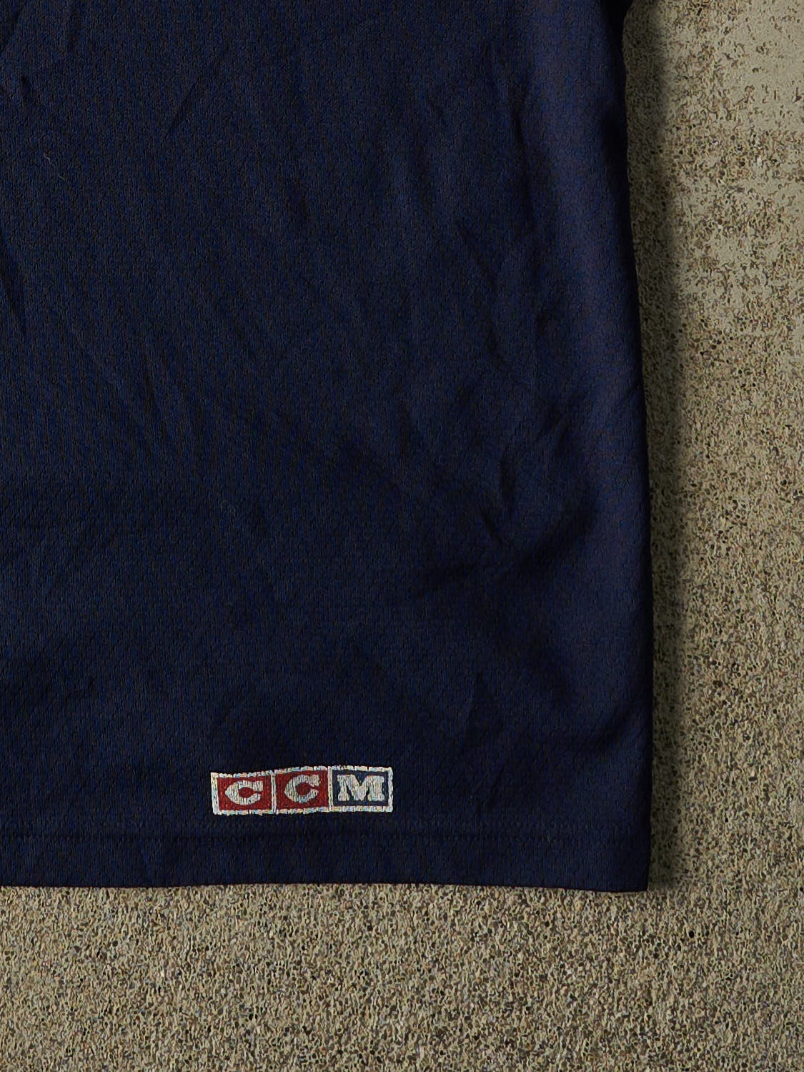 Vintage 90s Navy Blue CCM Blank Hockey Jersey (M/L)