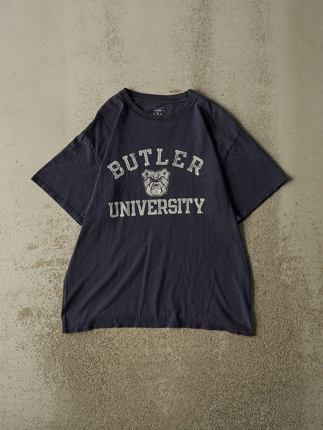 Vintage Y2K Navy Blue Butler University Tee (M/L)