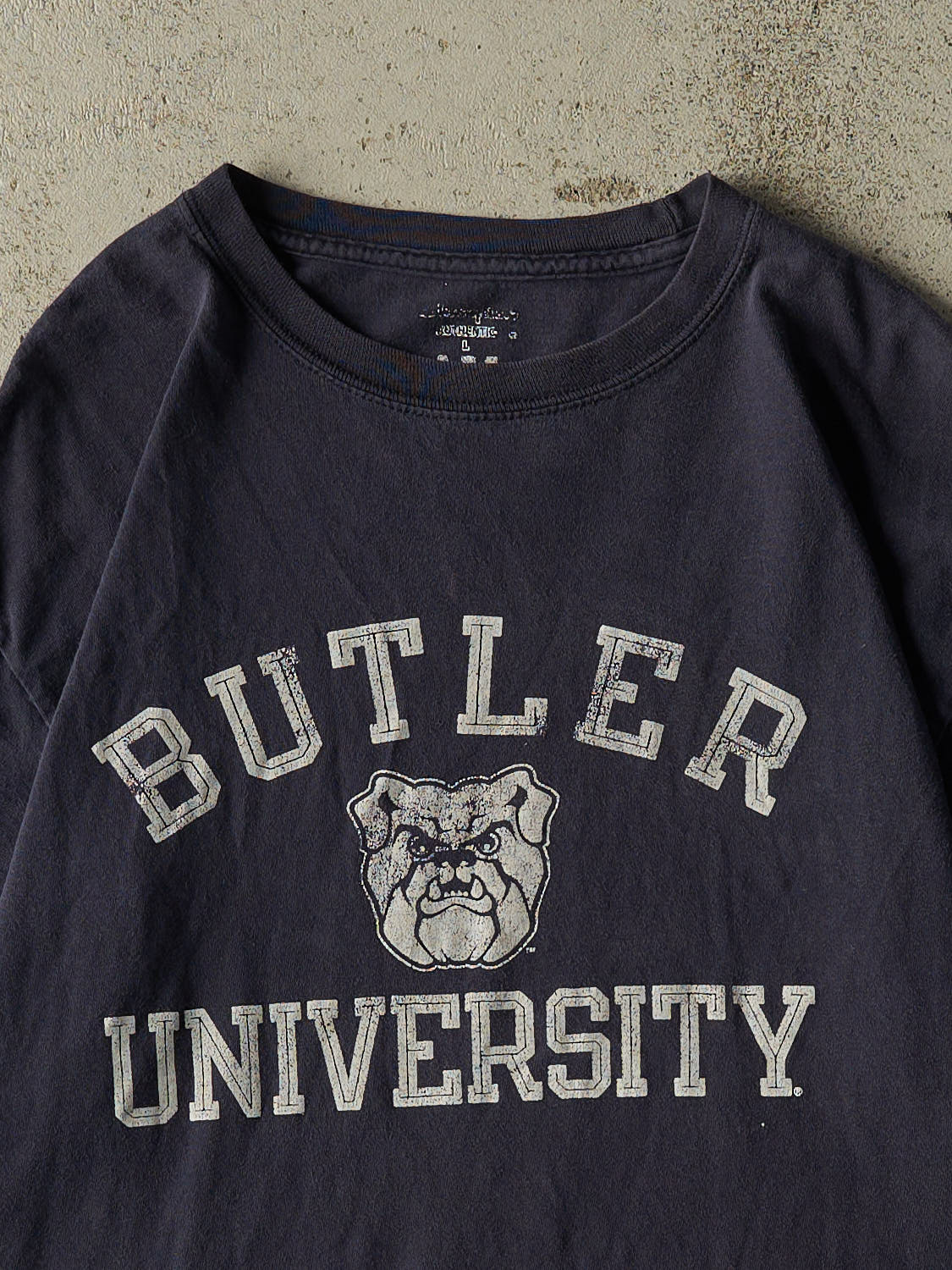 Vintage Y2K Navy Blue Butler University Tee (M/L)