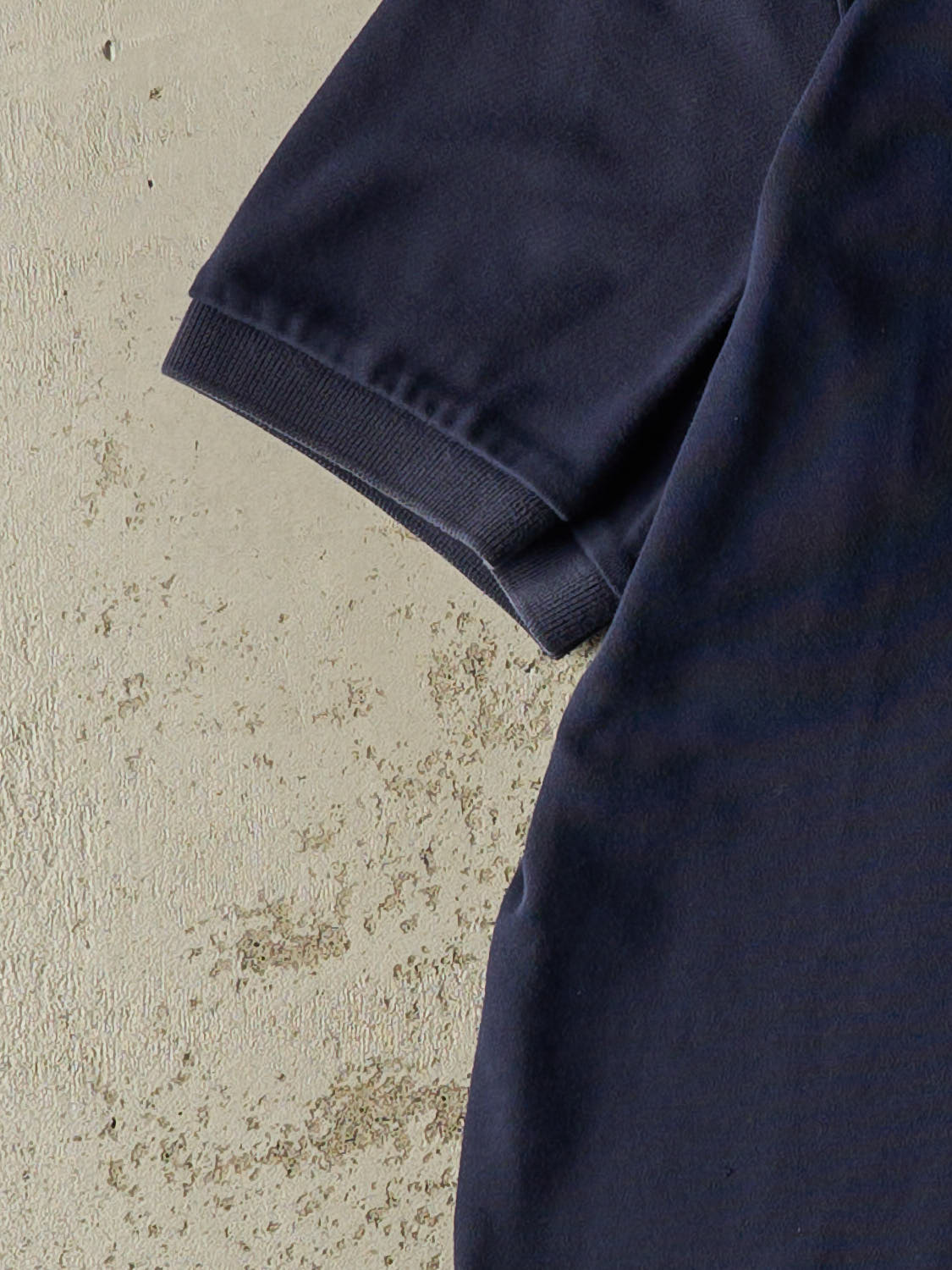 Vintage 90s Faded Navy Polo Quarter Button Tee (XL)