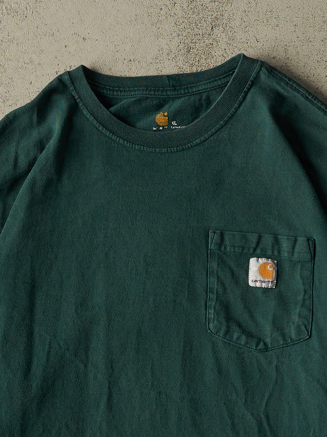 Vintage Y2K Green Carhartt Pocket Long Sleeve (XL/XXL)