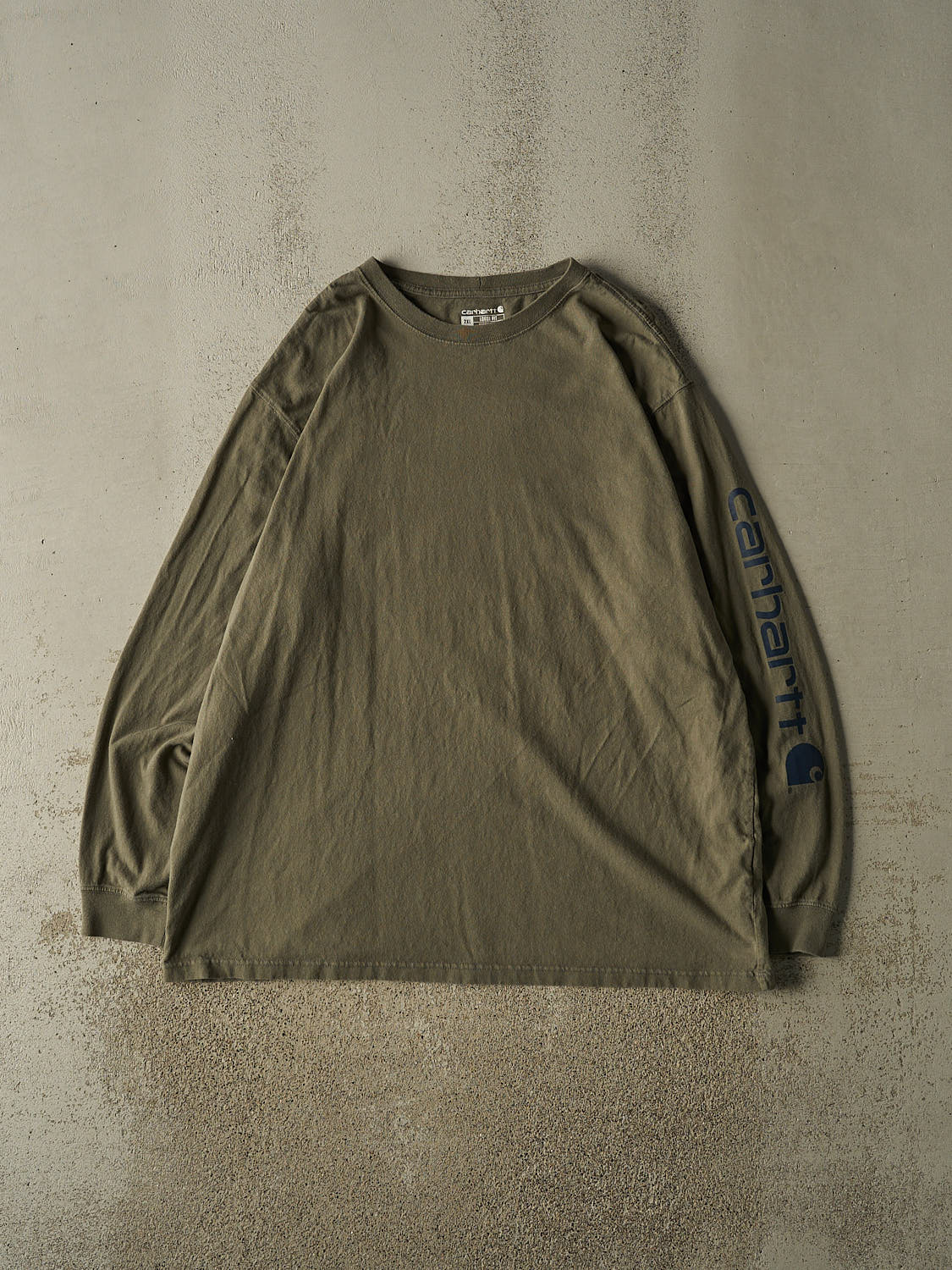 Vintage Y2K Green Carhartt Blank Long Sleeve (XXL/XXXL)