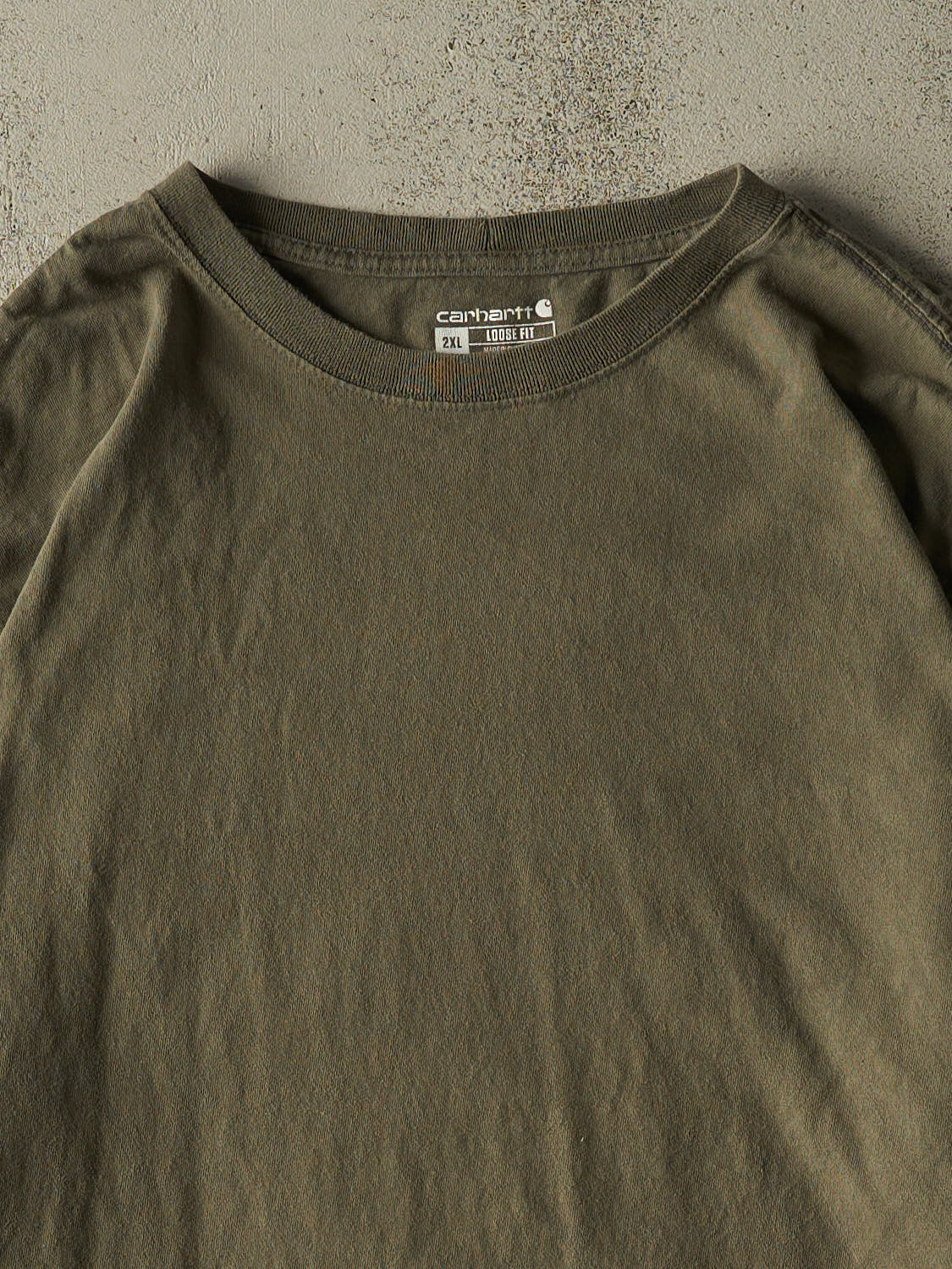 Vintage Y2K Green Carhartt Blank Long Sleeve (XXL/XXXL)