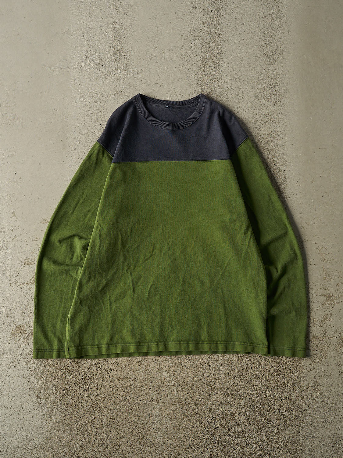Vintage Y2K Green & Navy Long Sleeve (L)