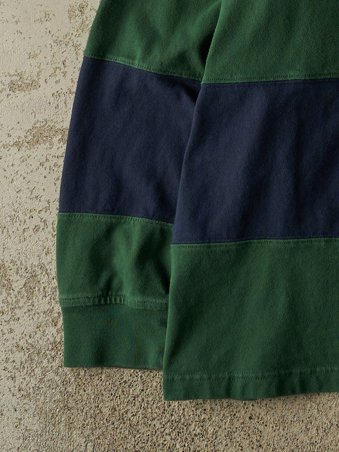 Vintage Y2K Green Tommy Hilfiger Quarter Button Rugby Long Sleeve (XL)