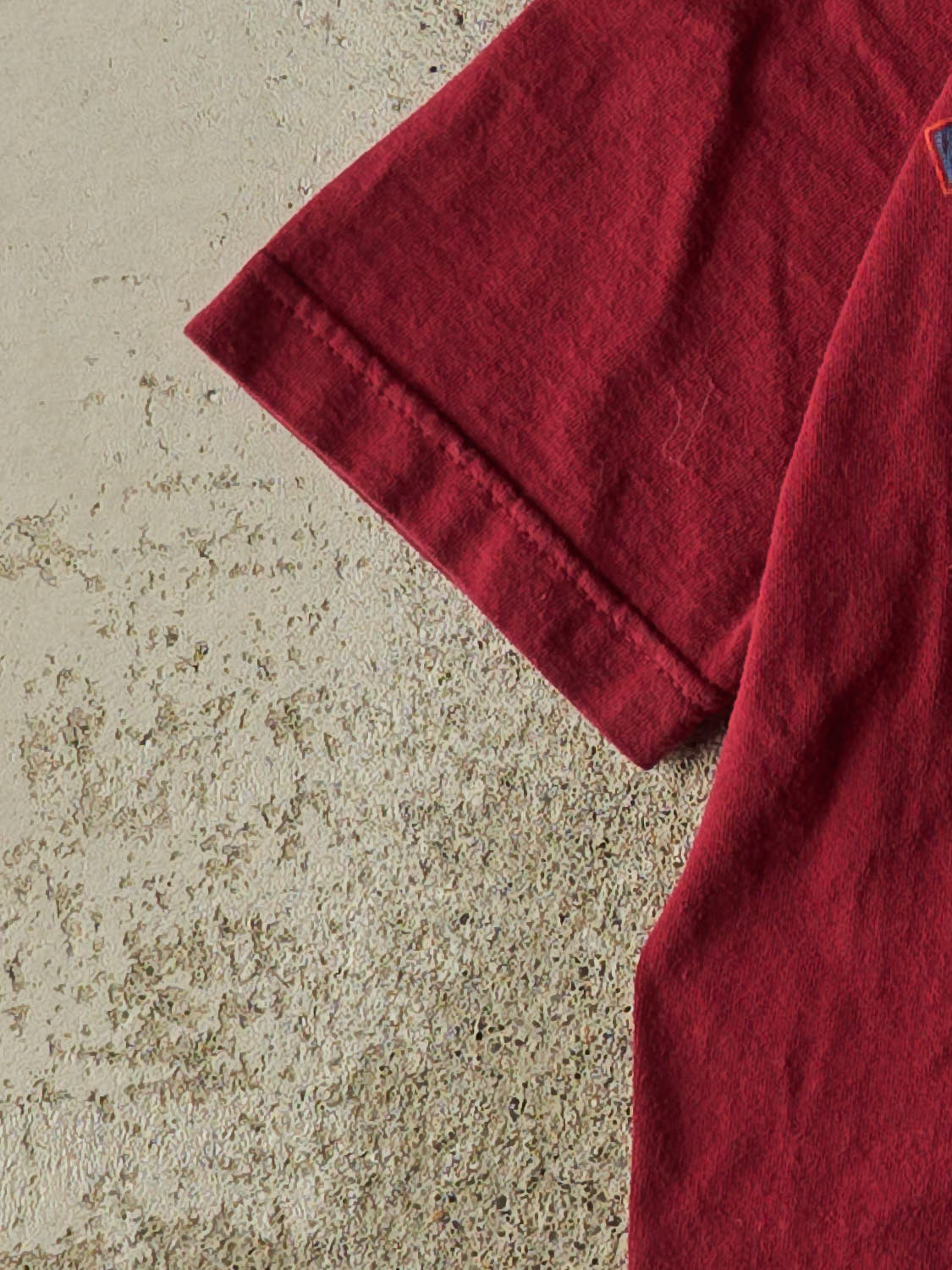 Vintage 90s Burgundy Wilson Logo Tee (XS)