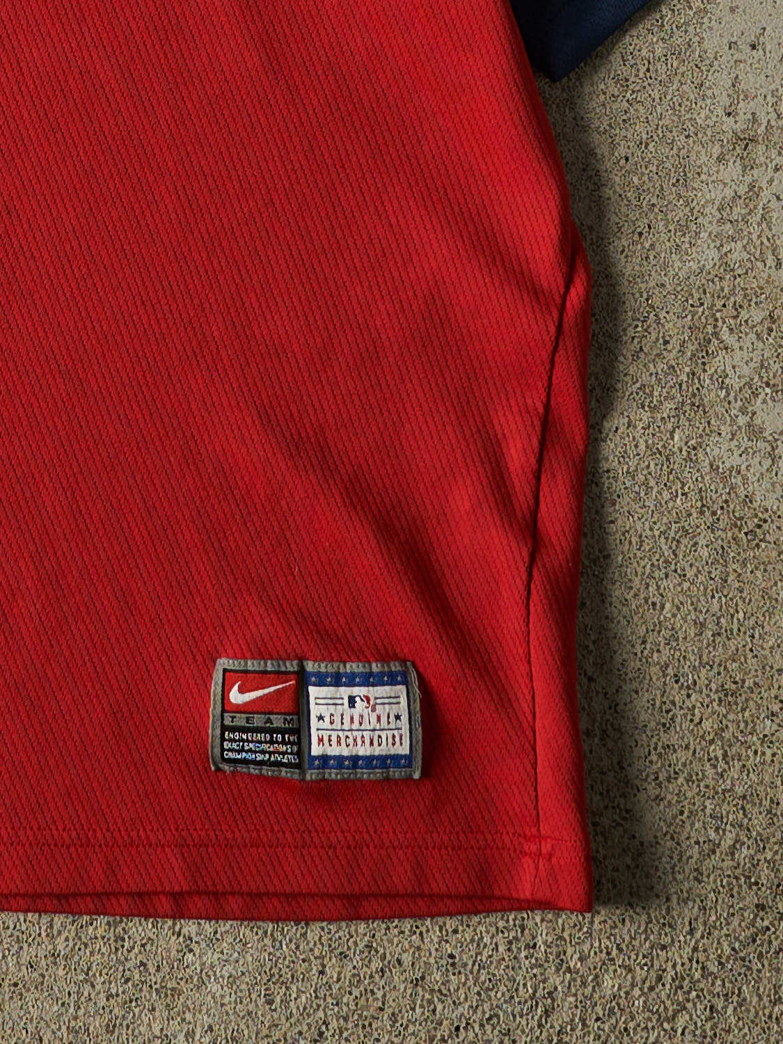 Vintage Y2K Red Nike x Washington Nationals Baseball Jersey (L)