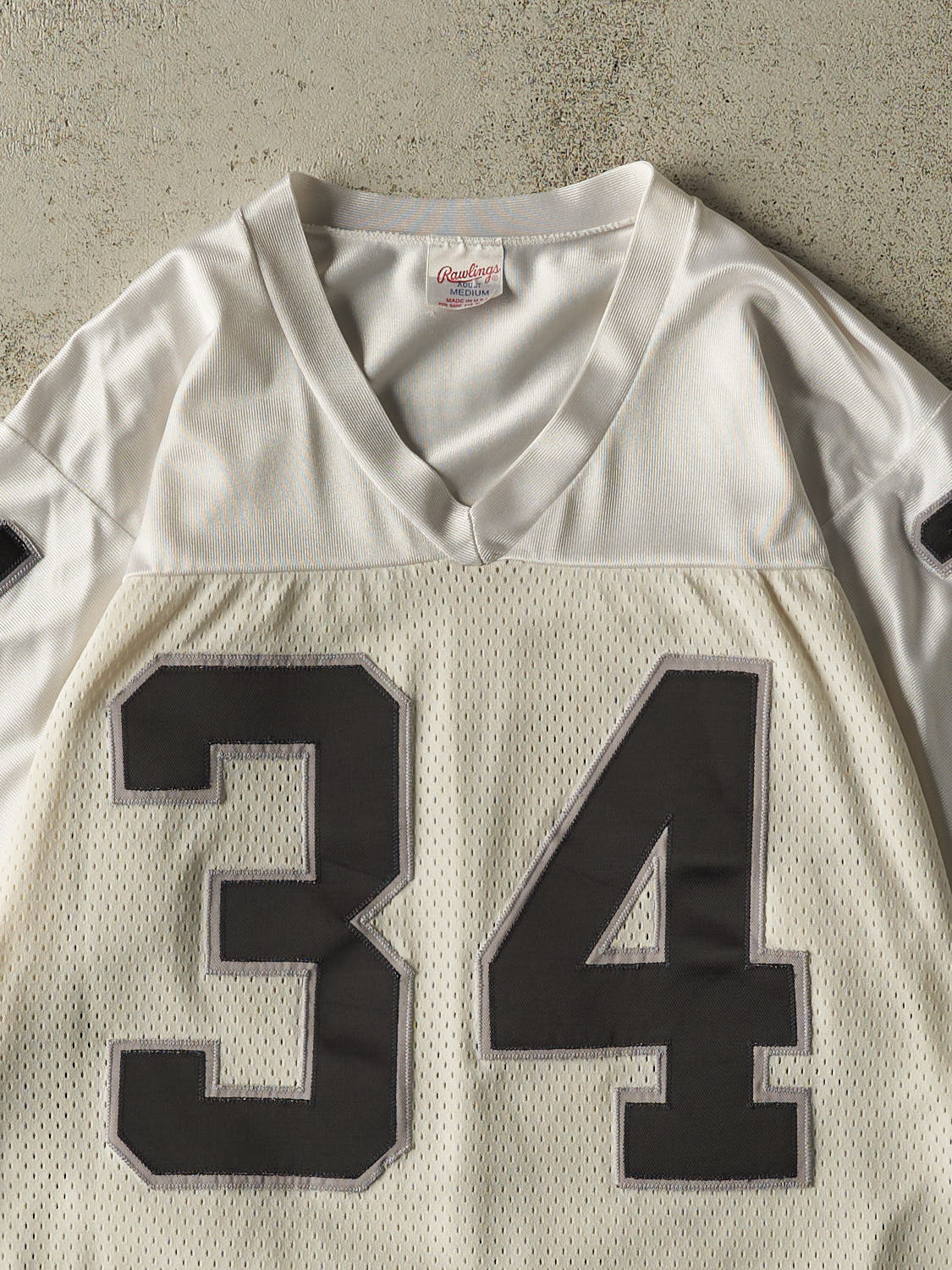 Vintage 90s White Los Angeles Raiders #34 Bo Jackson Football Jersey (M/L)