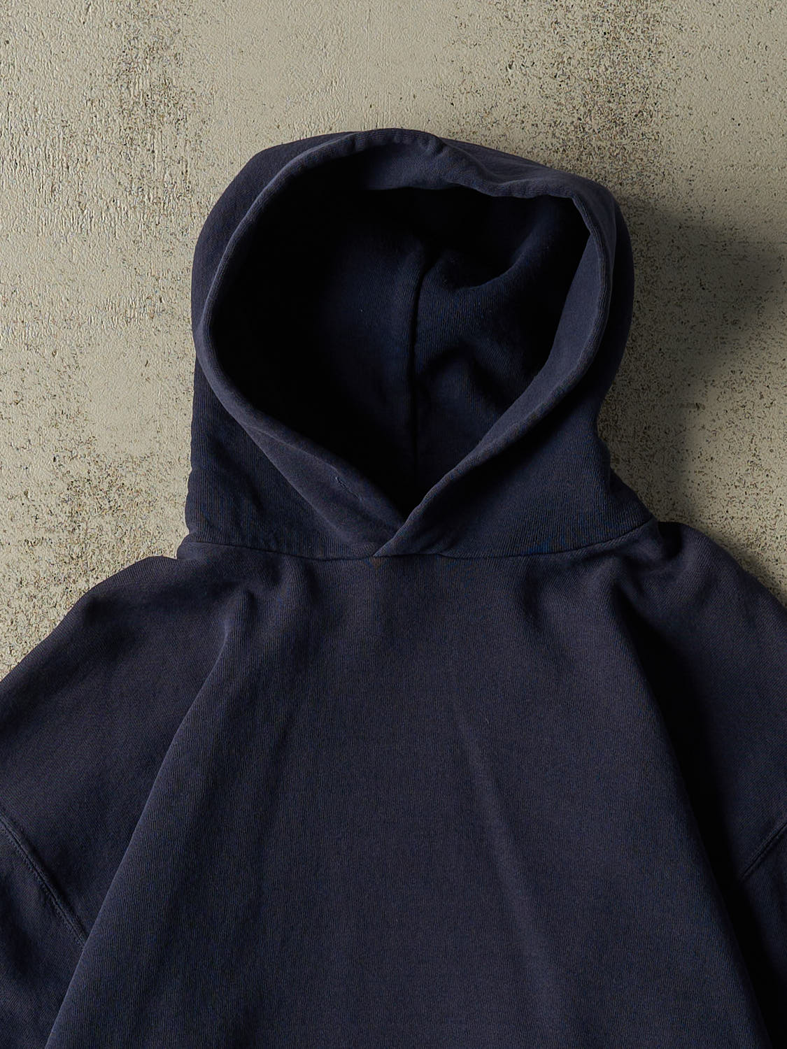 Vintage 90s Navy Blue Russell Athletic Blank Hoodie (S/M)