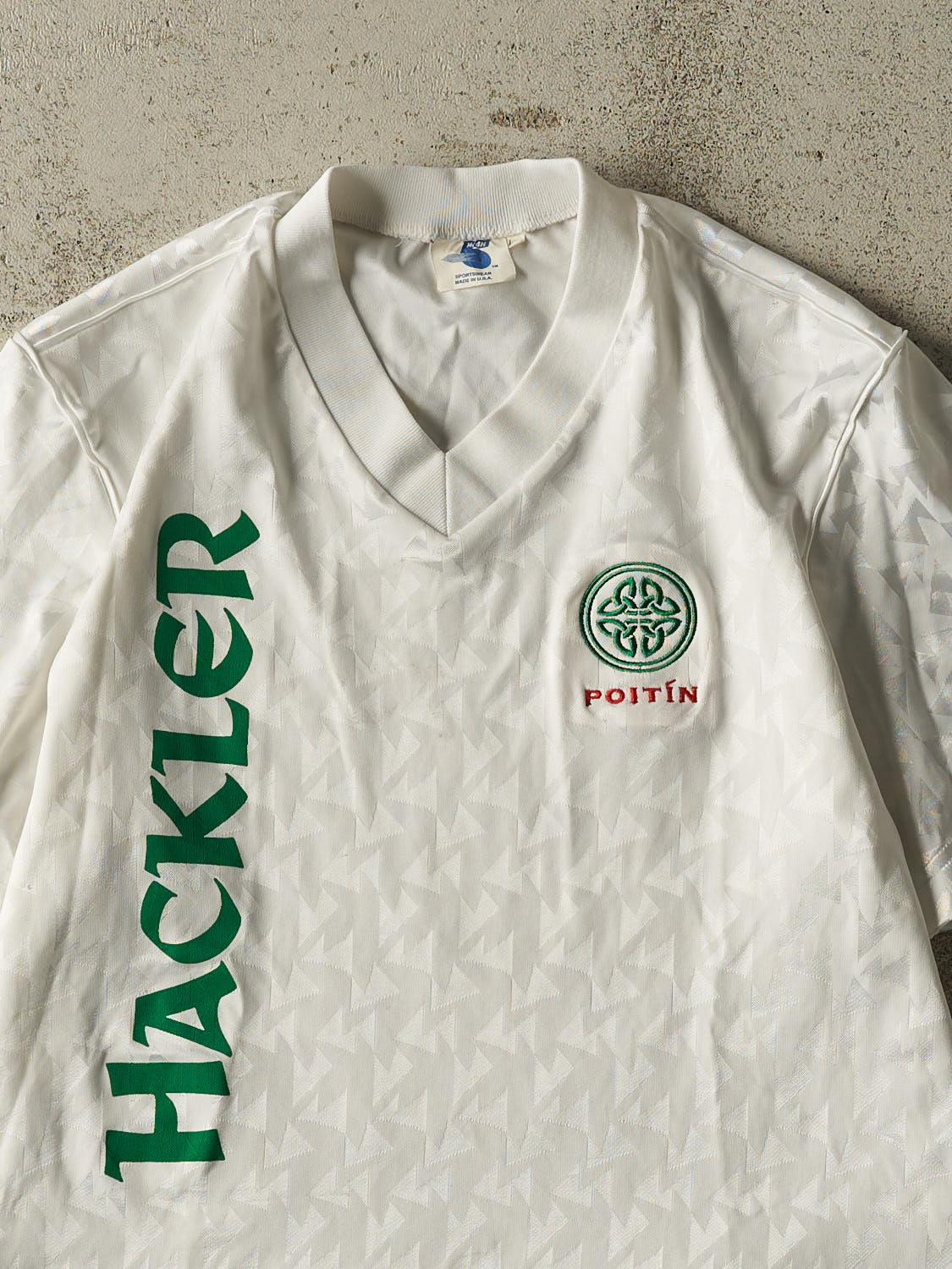 Vintage 90s White Celtic Soccer Jersey (M)