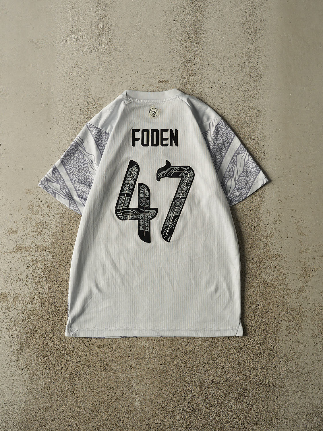 Vintage Y2K White Manchester City #47 Foden Soccer Jersey (S)