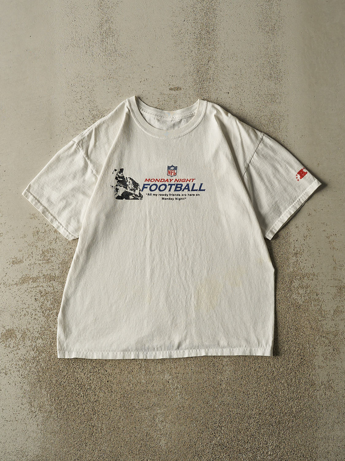 Vintage Y2K White NFL Monday Night Football Tee (M)