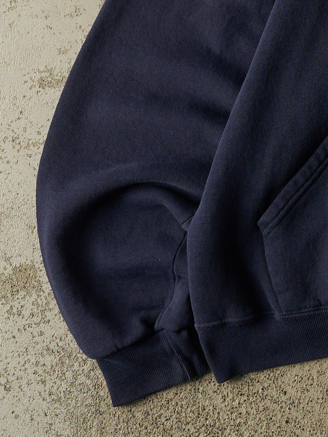 Vintage 90s Navy Blue Russell Athletic Blank Hoodie (S/M)