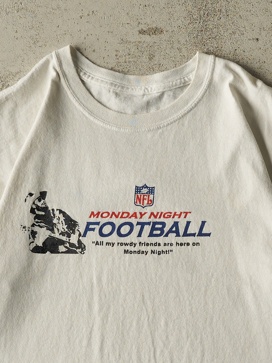 Vintage Y2K White NFL Monday Night Football Tee (M)