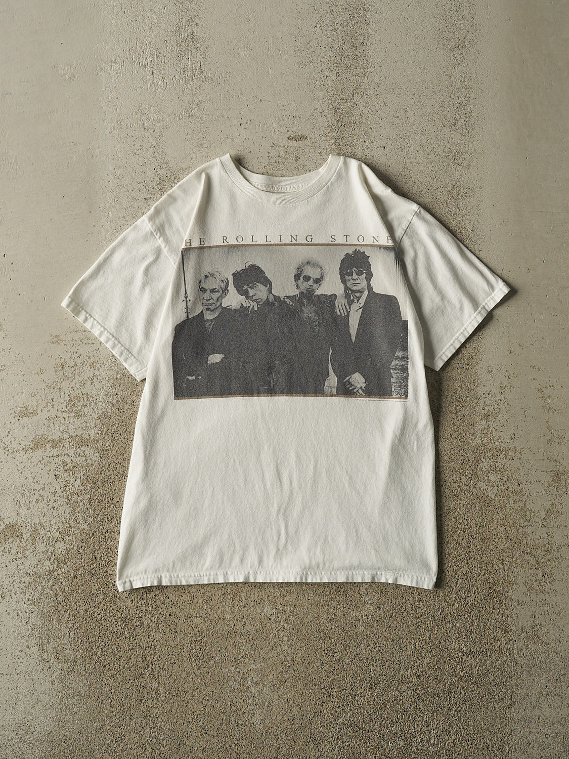 Vintage 12' White The Rolling Stones Tee (S/M)