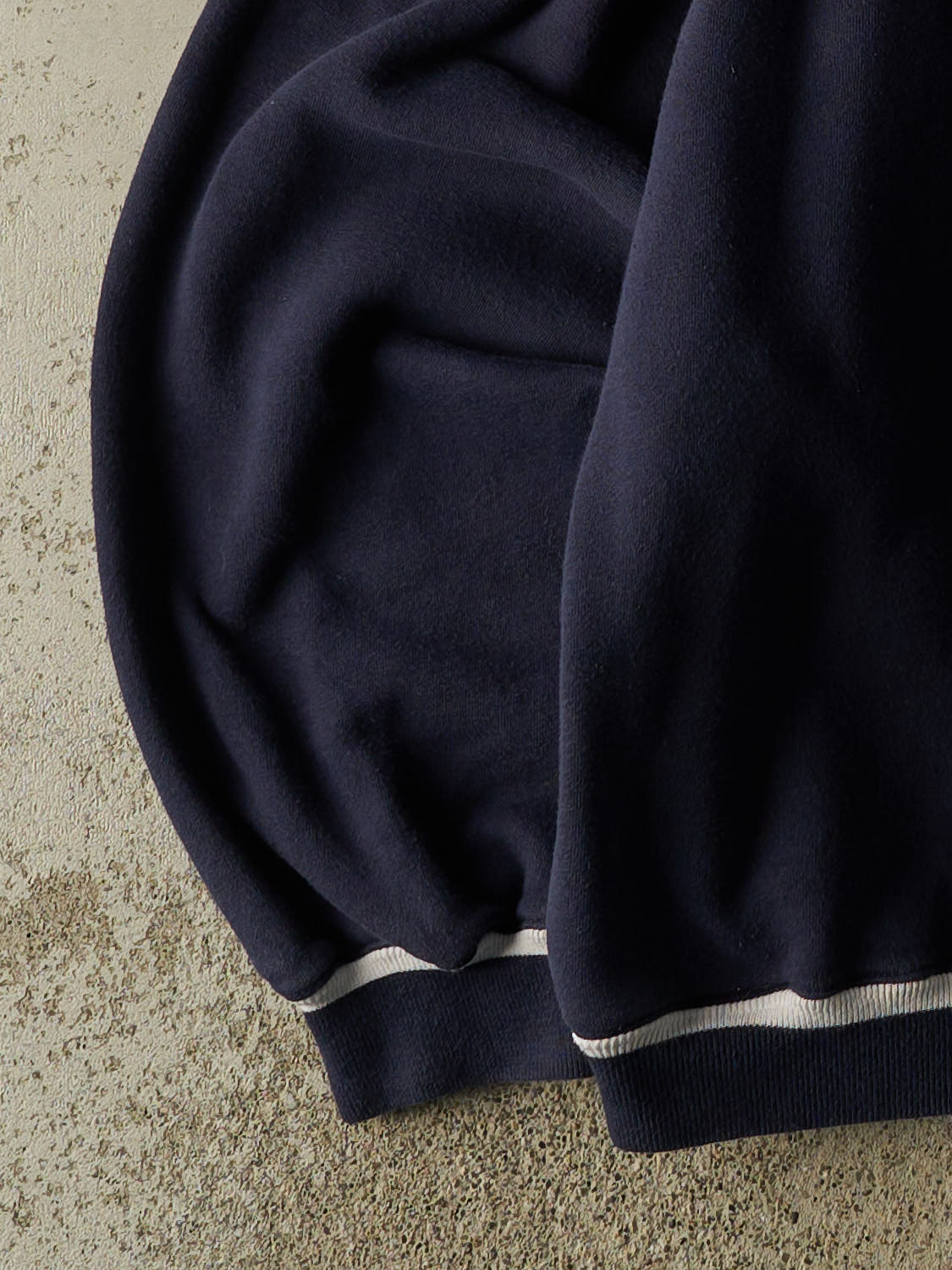 Vintage 90s Navy Blue The Seattle Times Embroidered Quarter Button Sweater (XL/XXL)