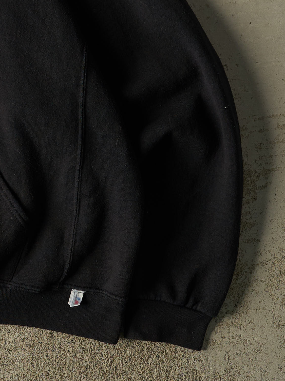Vintage Y2K Black Russell Athletic Blank Hoodie (L/XL)