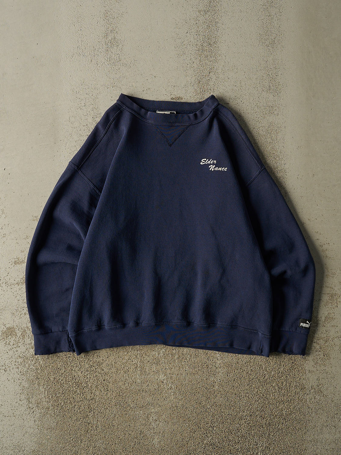 Vintage 90s Navy Blue Elder Nance Crewneck (M)