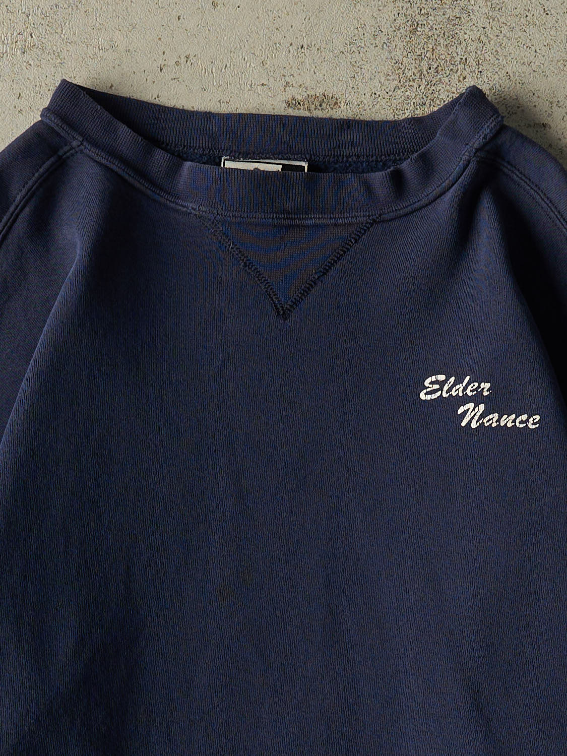 Vintage 90s Navy Blue Elder Nance Crewneck (M)