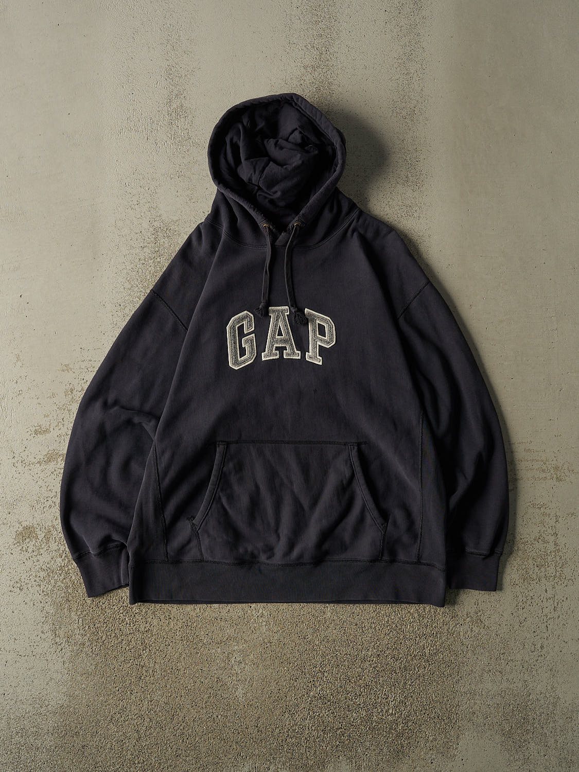 Vintage Y2K Navy Blue Gap Embroidered Hoodie (XL)