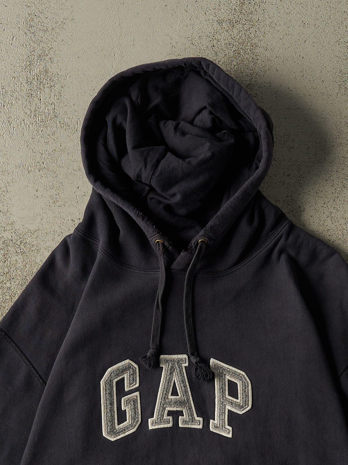 Vintage Y2K Navy Blue Gap Embroidered Hoodie (XL)