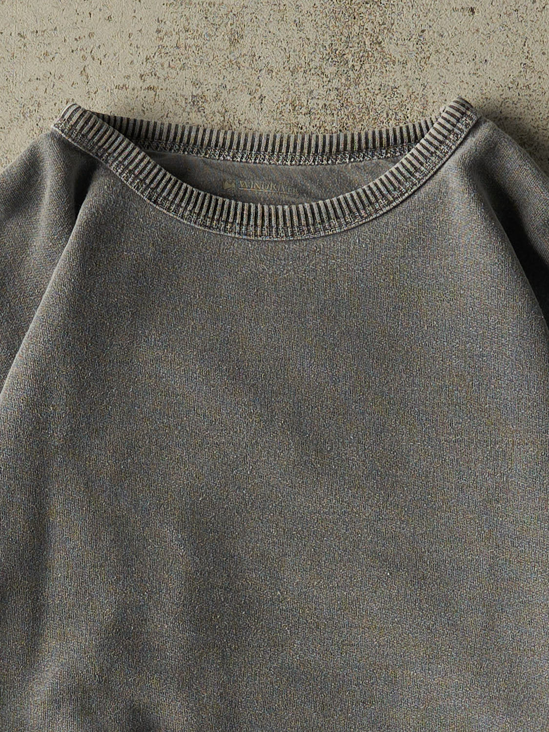 Vintage Y2K Washed Grey Blank Crewneck (L/XL)