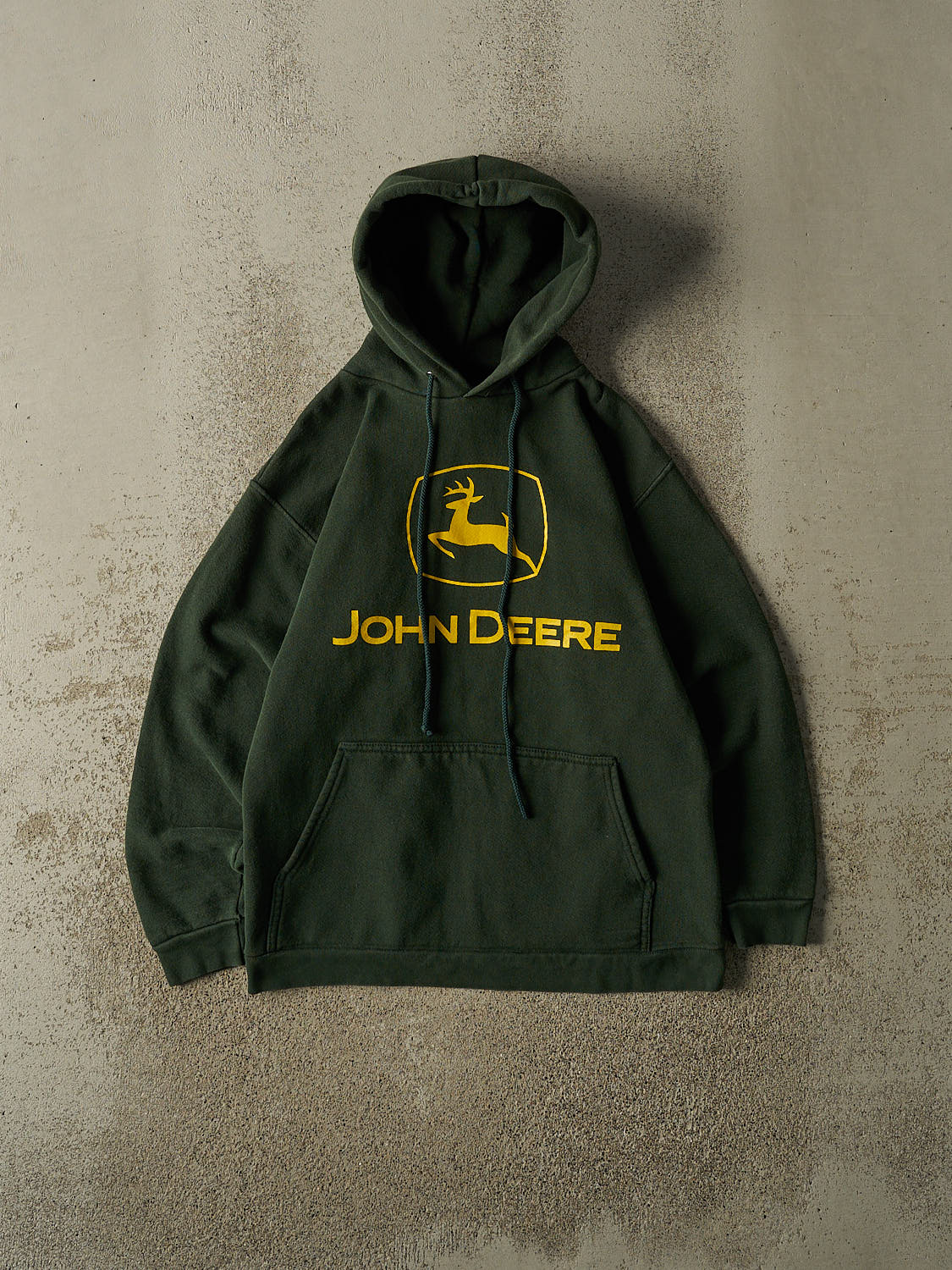 Vintage 90s Green John Deere Logo Hoodie (XS/S)