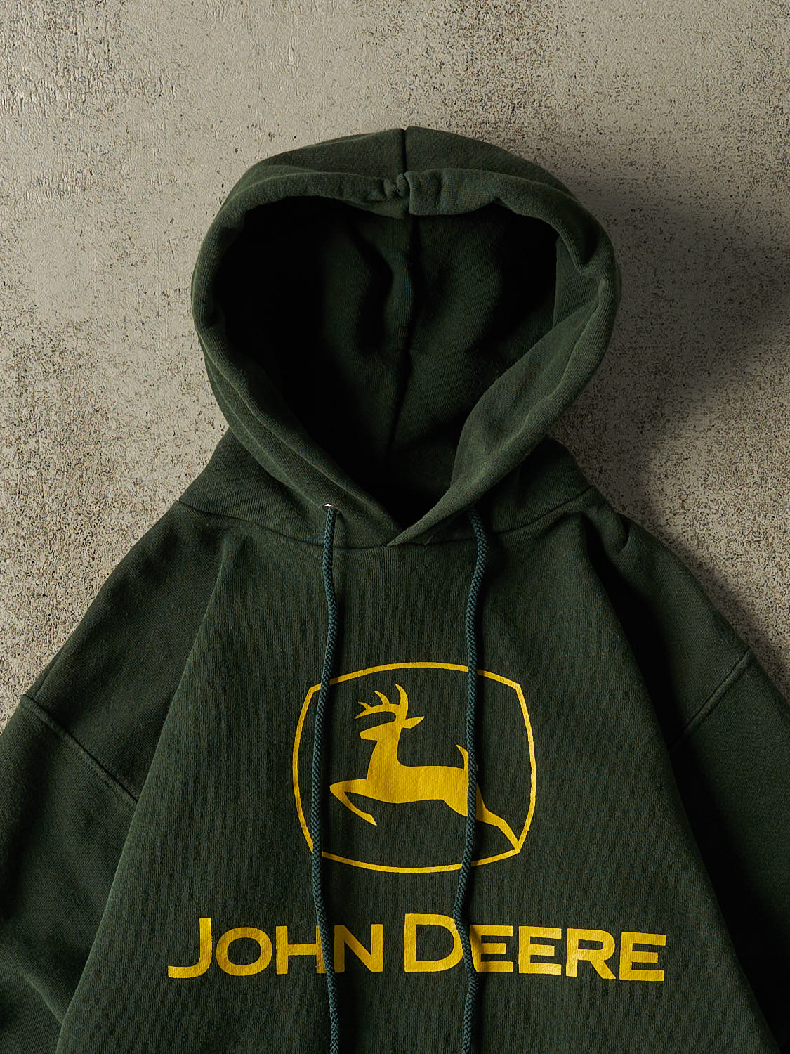 Vintage 90s Green John Deere Logo Hoodie (XS/S)