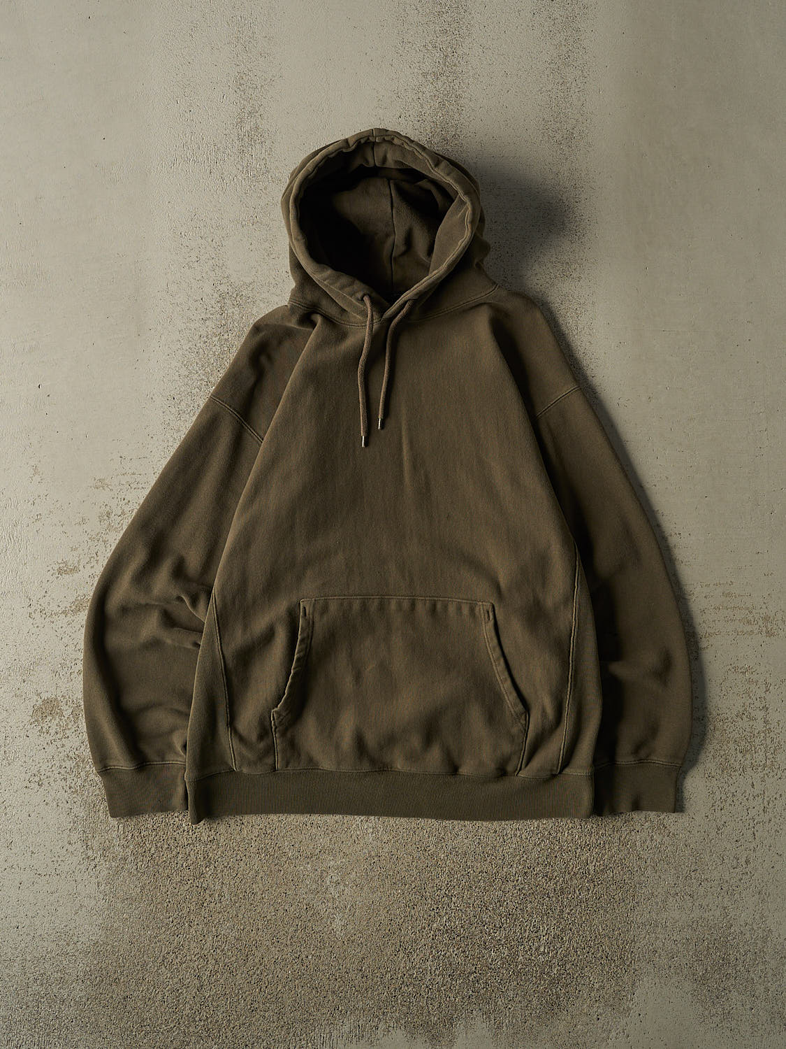 Vintage Y2K Faded Green Gap Blank Hoodie (XL)