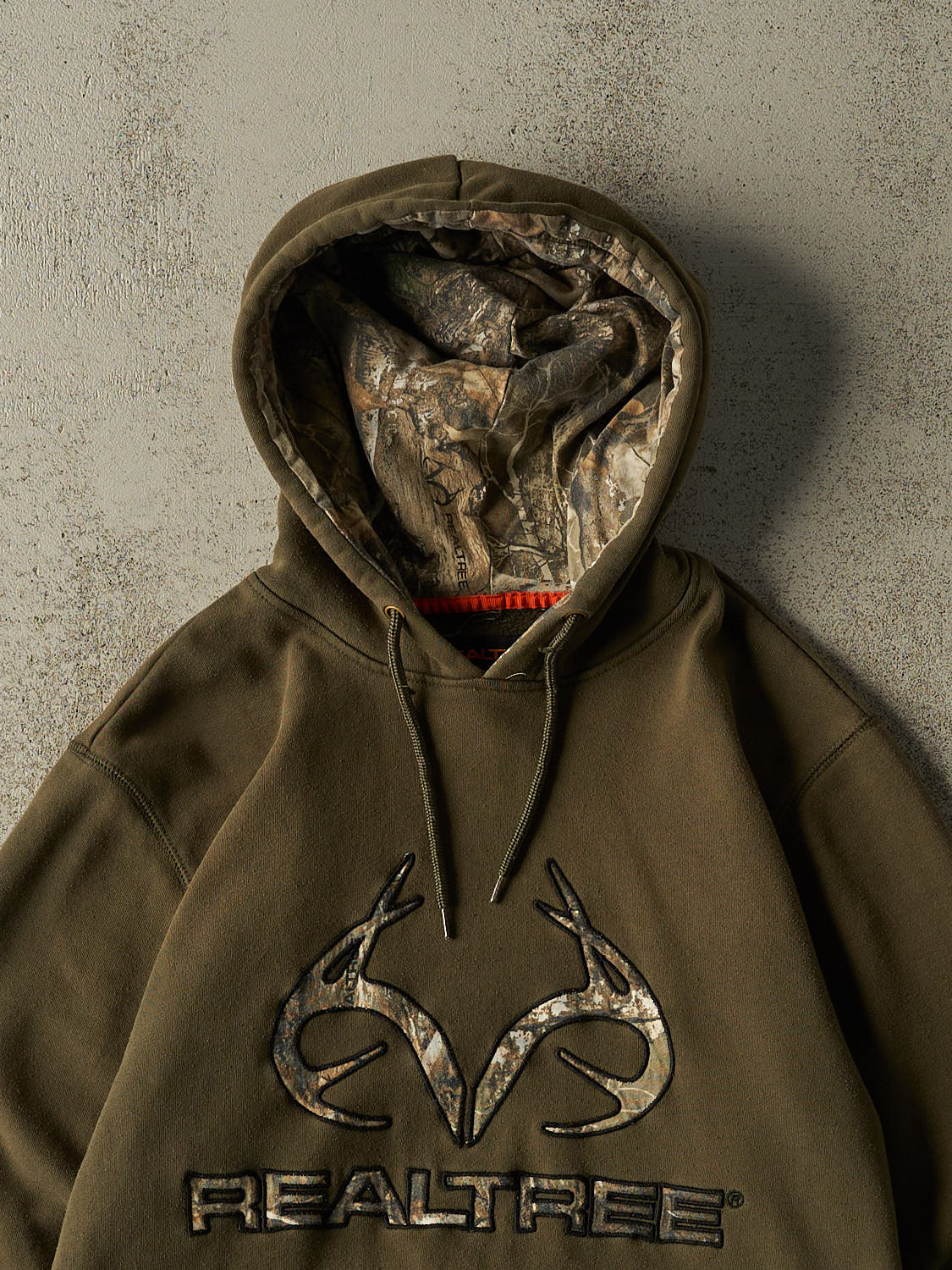 Vintage Y2K Green Realtree Logo Hoodie (S/M)