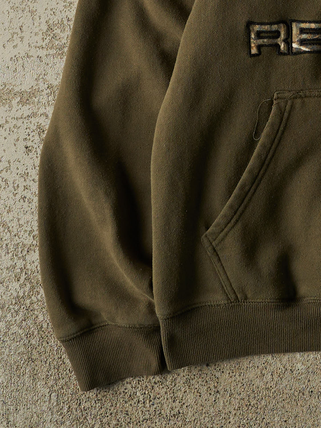 Vintage Y2K Green Realtree Logo Hoodie (S/M)