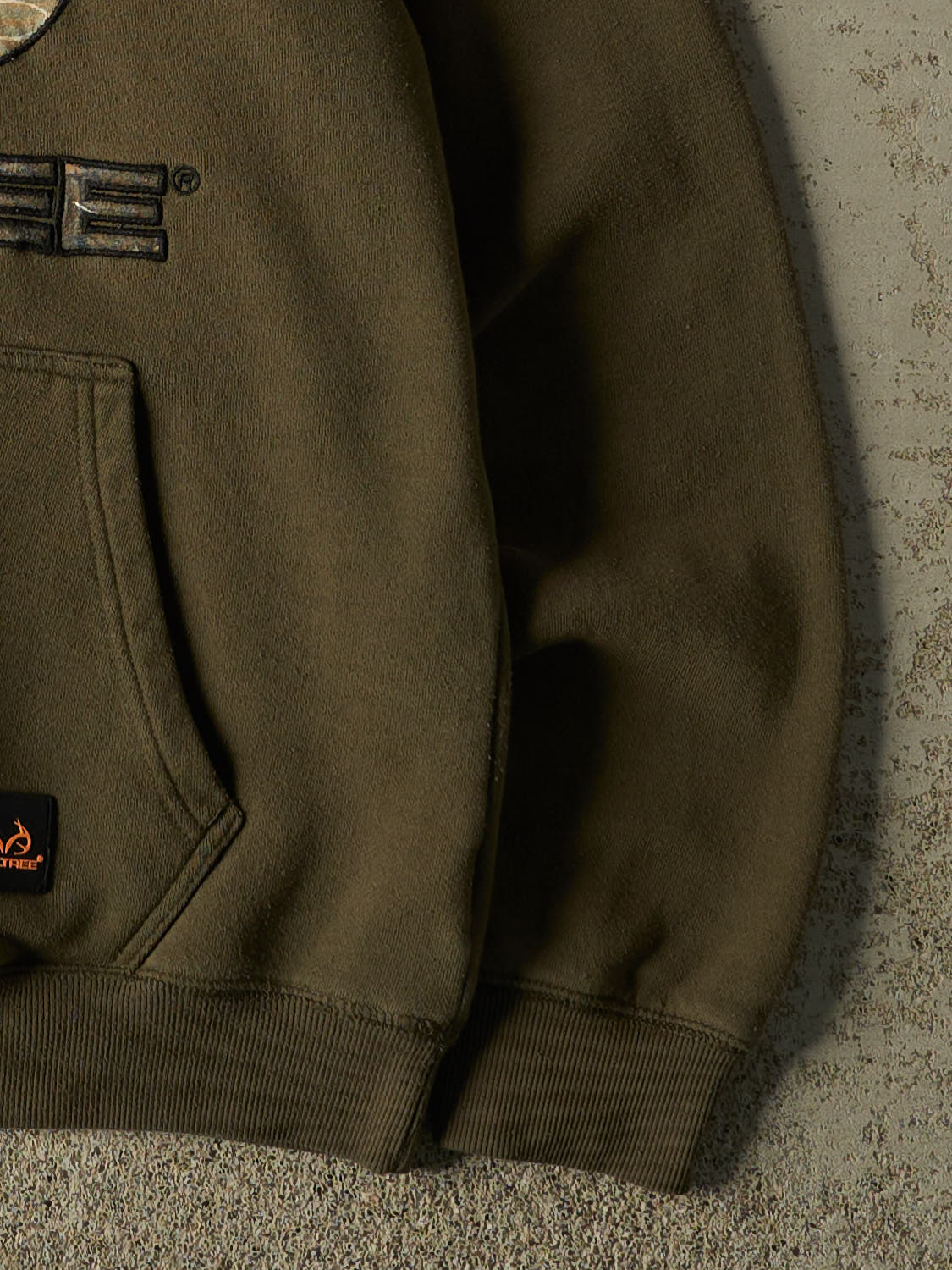 Vintage Y2K Green Realtree Logo Hoodie (S/M)